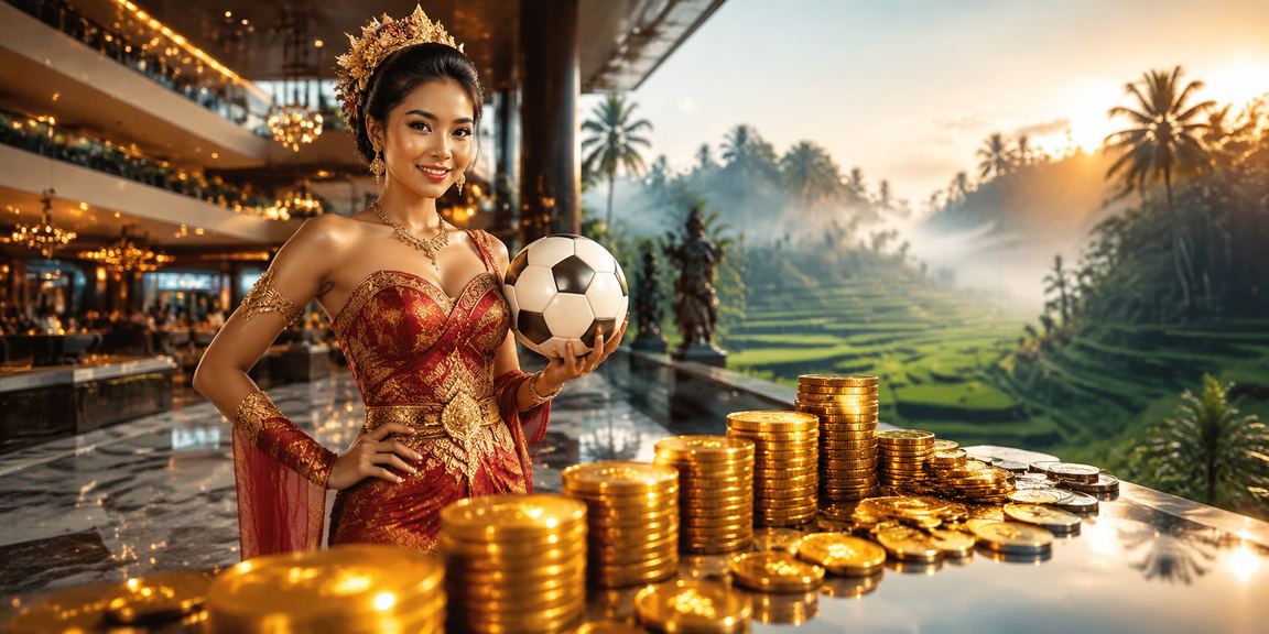 Momen festival dan taruhan sepak bola yang meriah dalam suasana penuh semangat